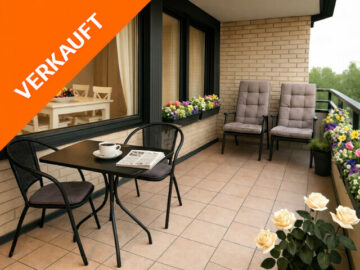 Großzügiges Wohnen mit Sonnenbalkon, Schwimmbad und vielen Extras, 40593 Düsseldorf, Benrath-Urdenbach, Etagenwohnung