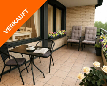 Großzügiges Wohnen mit Sonnenbalkon, Schwimmbad und vielen Extras, 40593 Düsseldorf, Benrath-Urdenbach, Etagenwohnung